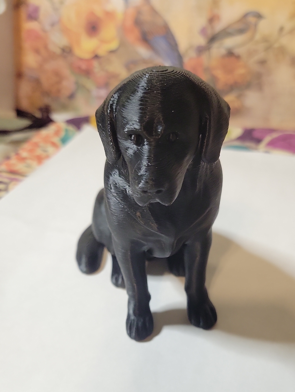 Black Labrador Dog Figurine -